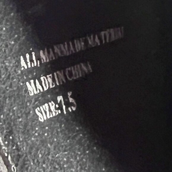 Restricted Women's Slip On Block 2 1/2" Heels-Black Floral Embroidered-Open Toe - Picture 16 of 16